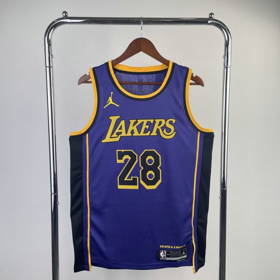 NBA 28 Hachimura Lakers 22-23 Maillot Violet